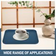 thumbnail image 3 of Raindrops 2Pcs Dark Blue Rectangular Non Slip Plastic Trays for Home Serving Use, 3 of 6