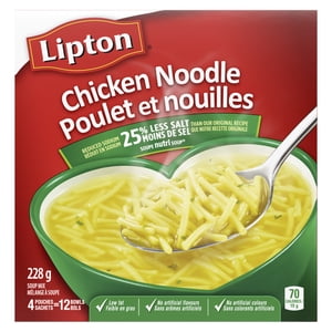 Lipton Chicken&nbsp;Noodle Mélange de soupe sèche, avec 25% moins de sel que notre recette originale