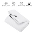 thumbnail image 3 of Unique Bargains 24'x16' Golf Towels Tri Fold Waffle Pattern Towels Soft Fiber with D Clip White 3 Pack, 3 of 6