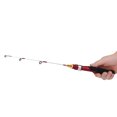 thumbnail image 1 of Ice Fishing Rod, 50cm Portable Fiber Glass Fishing Rod Mini 2 Sections Winter Ice Solid Fishing Shrimp Rod Pole, 1 of 8