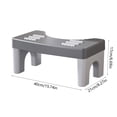 thumbnail image 3 of Yeciiwht Toilet Stool Squatting Poop Stool Bathroom Squatty Potty Step Stool, Toilet Assistance Step Stool Fits All Toilets Detachable Stackable Stool, 3 of 6
