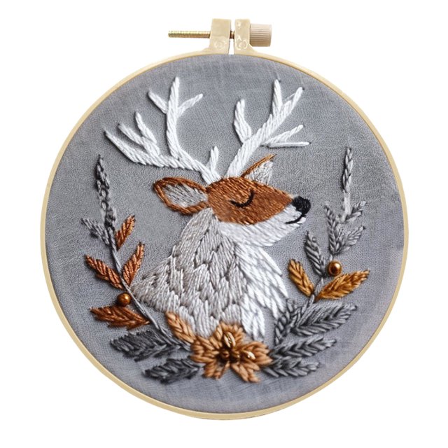 Christmas Embroidery Kit With Embroidery Hoop Easy Embroidery Kit For Beginners And Adults Full Embroidery Hoop Kit With Needles And Thread Included Diy Crafts for Girls Diy Crafts for Adults