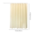 thumbnail image 2 of Maplenight Solid Color Shower Curtain Liner 79 x 71 Inch Waterproof Fabric Bathroom Curtain With Hooks Simple Modern Design For Tub Toilet Closet Polyester Washable Extra Long Yellow, 2 of 6