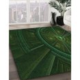 thumbnail image 3 of Ahgly Tapis d'Intérieur Lavable en Machine Carré Noir Nuit Transitionnel, 5 Pieds Carré, 3 of 7