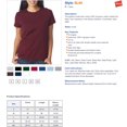 thumbnail image 2 of Hanes SL04 T-Shirt Nano-T pour Femmes Taille Très Grand, Blanc, 2 of 2