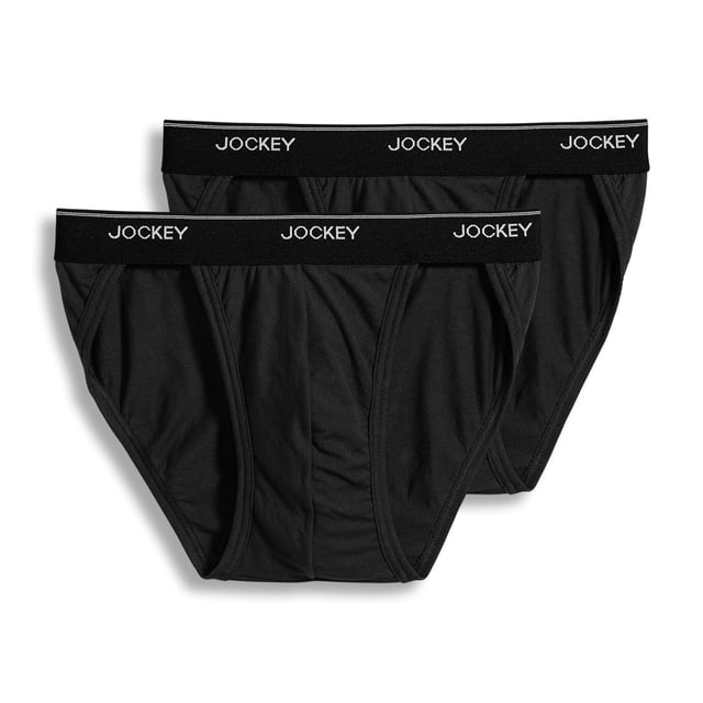 Jockey Hommes 100 % Coton Elance String Bikini - Lot de 2