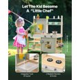 thumbnail image 3 of VEVOR Wooden Mud Kitchen Outdoor Toy Play Kitchen Set for Kids Pretend Playset, 3 of 9