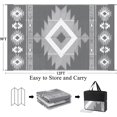 thumbnail image 2 of Findosom 9'x12' Waterproof Outdoor Rug, Foldable Reversible Plastic Straw Rug, Large Patio Rug for Outdoors, RV, Patio, Backyard, Deck, Picnic, Beach, Camping Gray, 2 of 6