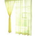 thumbnail image 5 of Transparent Tulle Window Sheer Window Screen Rod Pocket Voile Curtains for Bedroom Living Room 100x200cm (Golden Yellow), 5 of 5