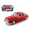 thumbnail image 1 of Bburago  1959 Jaguar Mark II Red 1-18 Diecast Car Model, 1 of 1