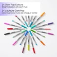 thumbnail image 3 of Sharpie Glam Pop Permanent Markers, Ultra Fine Point, Assorted Colours, 24 Count, 3 of 8