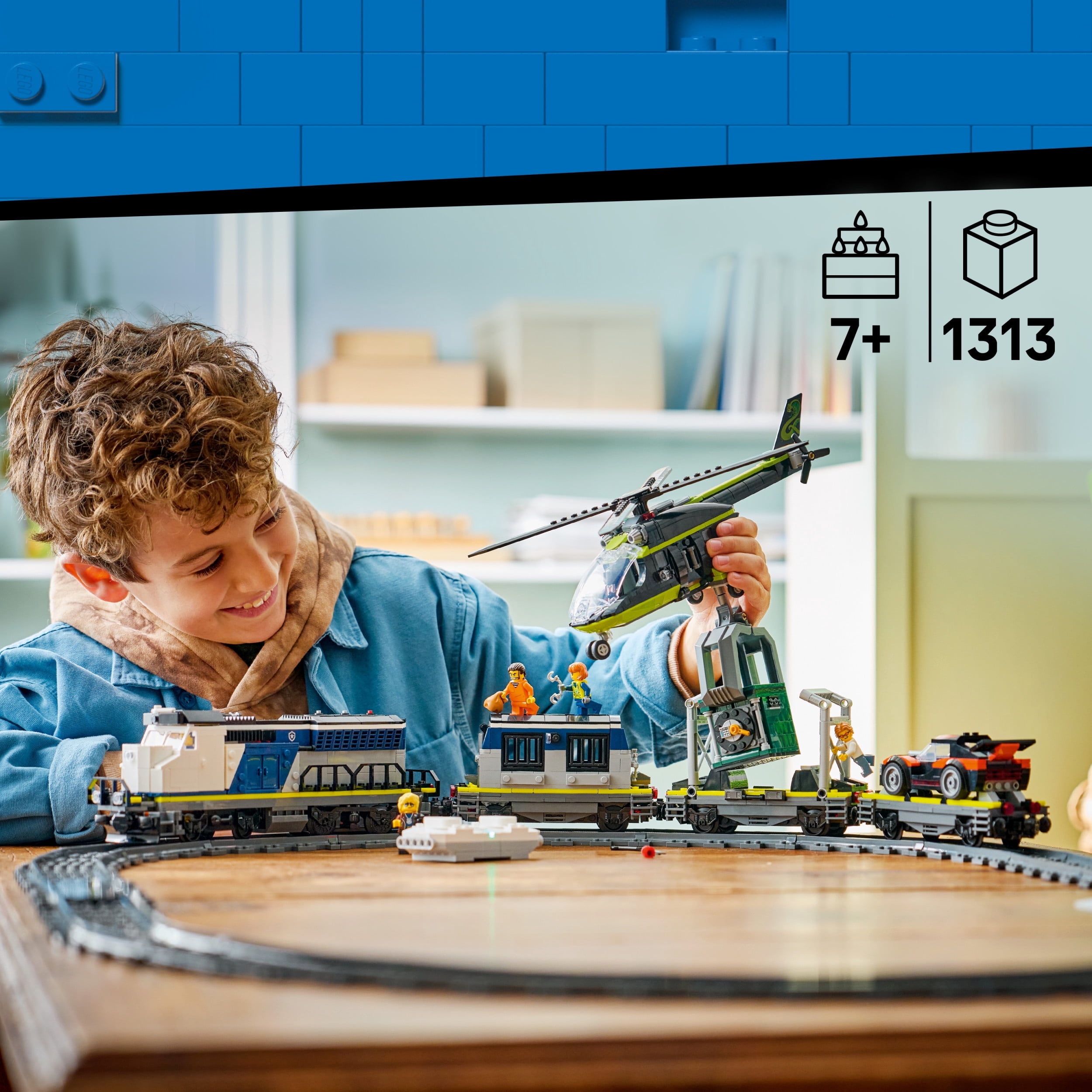 LEGO City Le braquage du train de la police – Ensemble de train 60508
