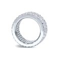 thumbnail image 3 of Bague d'Éternité Pavée de Diamants 5 ct en Or Blanc 14 K, 3 of 3