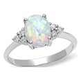 thumbnail image 1 of Fashion Jewelry Stone Opal Round Opal Hand White Ring Ring Jewelry Rings, 1 of 5