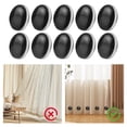 thumbnail image 4 of Clip de Fixation pour Lestage et Fermeture de Rideau / Boucles Robustes pour Nappe de Douche de Porte de Rideau Domestique - Décoration et Absorption d'Eau 10 Pcs, 4 of 6