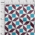 thumbnail image 1 of oneOone Georgette Viscose Fabric Triangle|Parallelogram & Square Geometric Print Fabric By Yard 42 Inch Wide, 1 of 4
