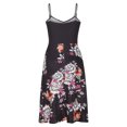 thumbnail image 4 of Pisexur Robe Sans Manches à Col en V Mode Robes pour Femmes Col en V Été Imprimé Décontracté Sans Manches Vacances Plage Longueur Genou Robe Femme Robe, 4 of 4