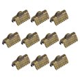 thumbnail image 1 of Unique Bargains 300Pack Ribbon Crimp Clamp Ends 10mm Cord End Clasp for DIY Craft Bronze Tone, 1 of 7