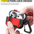 thumbnail image 2 of Case for Airpods Pro 2nd Generation Case 2022 Airpod pro 2 case Secure Lock Clip Shockproof Protective Cover for AirPods Pro 2 Camouflage gray For AirPods 3 2021, 2 of 6