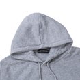 thumbnail image 3 of Kmbangi Men Sports Set, Solid Color Hoodie Zip Tops, Long Loose Pants Suit, 3 of 7