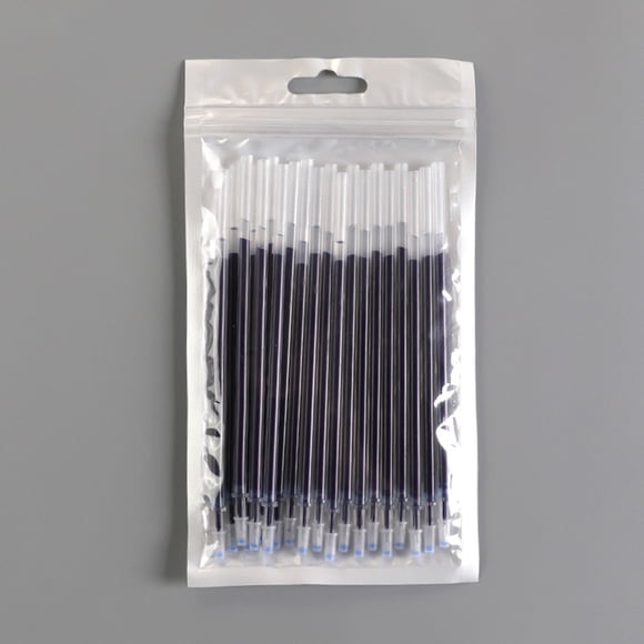 2026 School Essential Pen Refills, 20pcs Blue Ink Ballpoint Cartridges 0.38mm, Smooth Flowing Replacement Cores for Note Taking, Leak-Proof Plastic Design - Blue