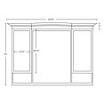 thumbnail image 3 of Imaginations Américaines 52.25-po. W Wood Mirror Walnut, 3 of 4
