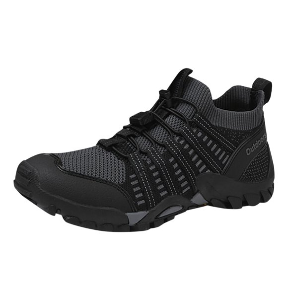 krdevn Barefoot Shoes Women/Men - Round Toe Anti Collision Wading Shoes Outdoor Camping Hiking Shoes Thick Sole Mesh Tracing Shoes Fishing Shoes,River Trekking Shoes, Fishing Wader Boots
