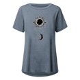 thumbnail image 4 of Pompotops Femmes Mode Casual Chemises Manches Courtes Tee Tops Tunique Blouse, 4 of 4