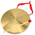 thumbnail image 3 of Loud Chinese Gong Instrument Portable Copper Gong Warning Percussion Instrument, 3 of 9