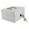 thumbnail image 4 of 1 Pce Mini Fer Portable Verrouillable Argent Pièces Coffre-Fort Boîte de Sécurité Domestique (Blanc), 4 of 5