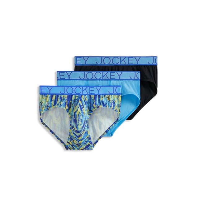 Jockey Men's Active Microfiber Brief - 3 Pack