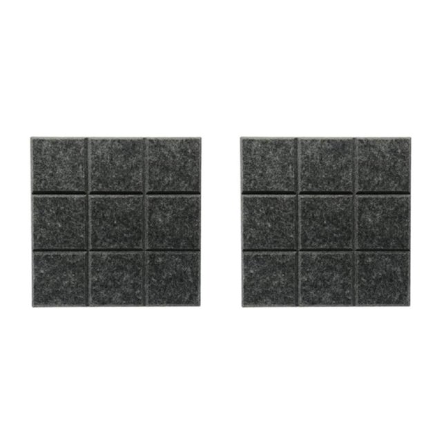 Thinsony Cork Board Tiles 12 x 12 Message Home Board Board School sesame black 12 Inch x 12 Inch 2Set