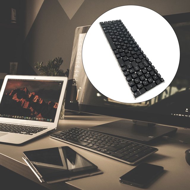 Becaristey Clavier Entrée Efficace Clavier pour Jeux Vidéo Pièces de Réparation Remplacement pour X541N X541NA