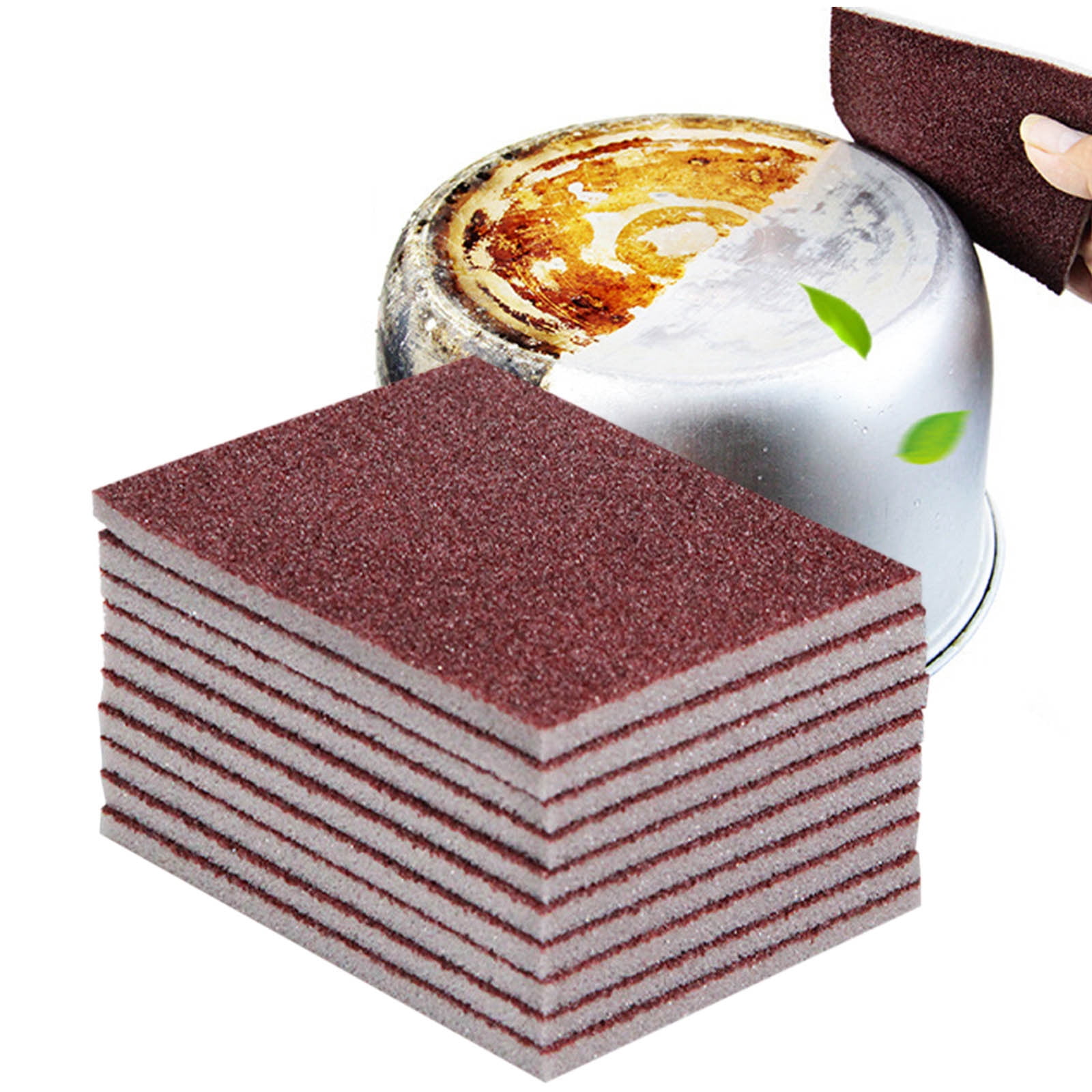 TIMIFIS Cleaning Sponge 10PCS Carborundum Sponge Emery Sponges For Quickly Cleans Cleaning Sponge Kitchen Cleaning Tool 7*9*0.5CM kitchen gadgets Kitchen Gadgets