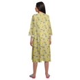 thumbnail image 4 of Moomaya Chemise de Nuit en Coton pour Femmes Imprimée à Col Rond avec Patte de Boutonnage, 4 of 6