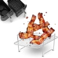 thumbnail image 2 of Stainless Steel Air Fryer RackDurable Food Dehydrator Stand Compatible with  Foodi,   Dualzone, Chefman Easy to Clean and Use  for Versatile Cooking, 2 of 8