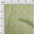 thumbnail image 2 of oneOone Georgette Viscose Light Green Fabric Floral Retro Craft Projects Decor Fabric Printed By The Yard 42 Inch Wide, 2 of 5