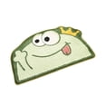thumbnail image 3 of 40x60cm Semi-Circular Quick-Dry Bathroom Mat, Anti-Slip Absorbent Toilet Rug, Machine Washable Sanitary Floor Pad for Shower, 3 of 8