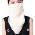 thumbnail image 4 of pitrice Women Summer Chiffon Bandana Cycling Face Neck Protection Sunscreen Printed Breathable Scarf, 4 of 8