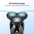 thumbnail image 2 of Electric Shaver Multi-Functional Rechargeable Shaving-Razor Washable Floating Three-Blade Beard-Razor, 2 of 8