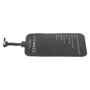 Type C Chargeur sans fil, adaptateur de recharge sans fil 5V 2A Entrée Coil en cuivre sans danger pour le voyage