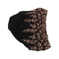 thumbnail image 3 of Turban Head Wraps, Vintage Embroidered Hair Turbans Soft Lace Material  For Women For Daily Use For Gift Black, 3 of 8