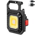 thumbnail image 3 of Mini LED Flashlight 700 Lumens Magnetic COB Flashlights 500mAh USB Rechargeable Bright Work Light Portable Keychain Flashlight with 7 Light Modes Folding Bracket Bottle Opener, 3 of 11