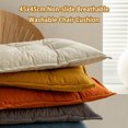 thumbnail image 3 of Chair Cushion Fixed Rope Seat Square Pad Seat Pad Square with Straps Pillows Non-Slide Washable Tear-Resistance for Bedroom Student Beige, 3 of 8