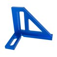 thumbnail image 2 of yeacher Règle de Menuiserie en Alliage d'Aluminium avec Mesure d'Angle 45°/90°, Trou pour Marquage de Précision, Durable et Résistant à la Rouille, Idéal pour les Charpentiers et les Amateurs de Bricolage (Bleu), 2 of 6