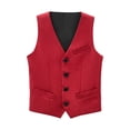 thumbnail image 1 of Classic Boys Formal Suit Vest with Four Button Front for and School Events, 1 of 2