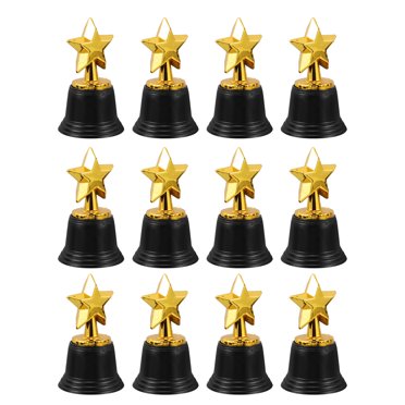 SHISUYAN 12 Pcs Trophée Étoile Doré Prix de Récompense pour Célébrations de Fête Cérémonie Cadeau de Reconnaissance