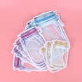 thumbnail image 4 of FLAMEEN Zip Lock Bags Sealing Zipper Bag Food Saver Storage Bags Snacks Parties For Food Picnics Nuts, 4 of 8