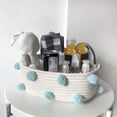thumbnail image 5 of Cotton Rope Storage Basket Set of 3 Decorative Soft Woven Cotton Rope Desk Top Room Basket Storage Box Perfect for Snacks, Keys, Sundries, Cosmetics, Toys Small Items, 5 of 5