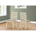 thumbnail image 3 of Monarch Specialties Dining Chair, 38" Height, Dining Room, Kitchen, Set Of 2, Side, Upholstered, Antique White, Beige Linen Look, Transitional, 3 of 4